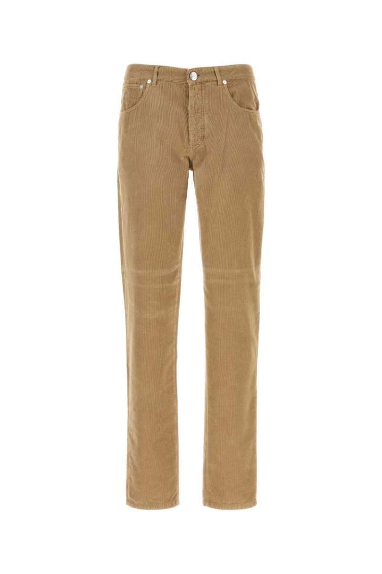 Brunello Cucinelli - corduroy five pocket tailored pants belt loop