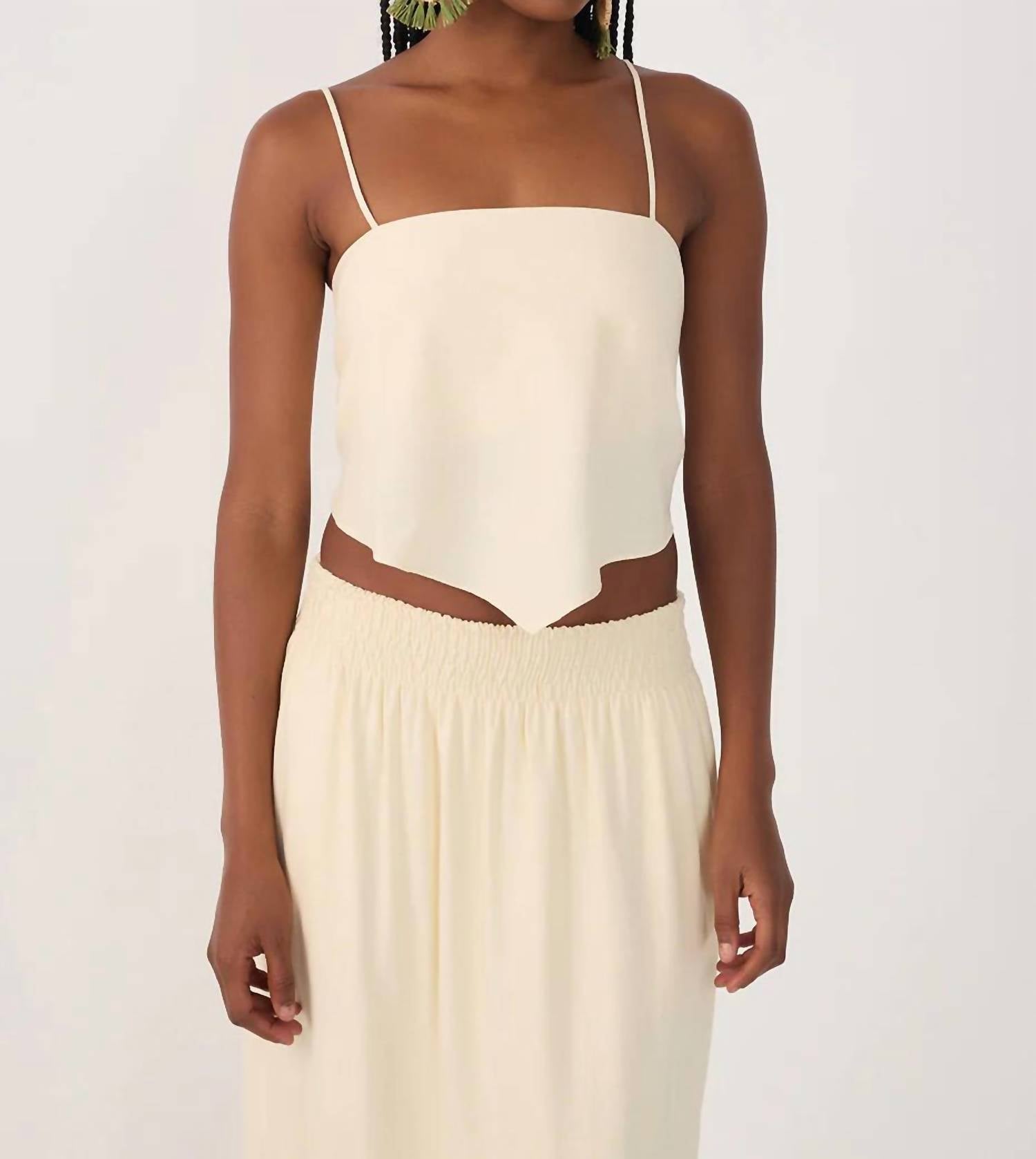 Handkerchief Camisole In Beige
