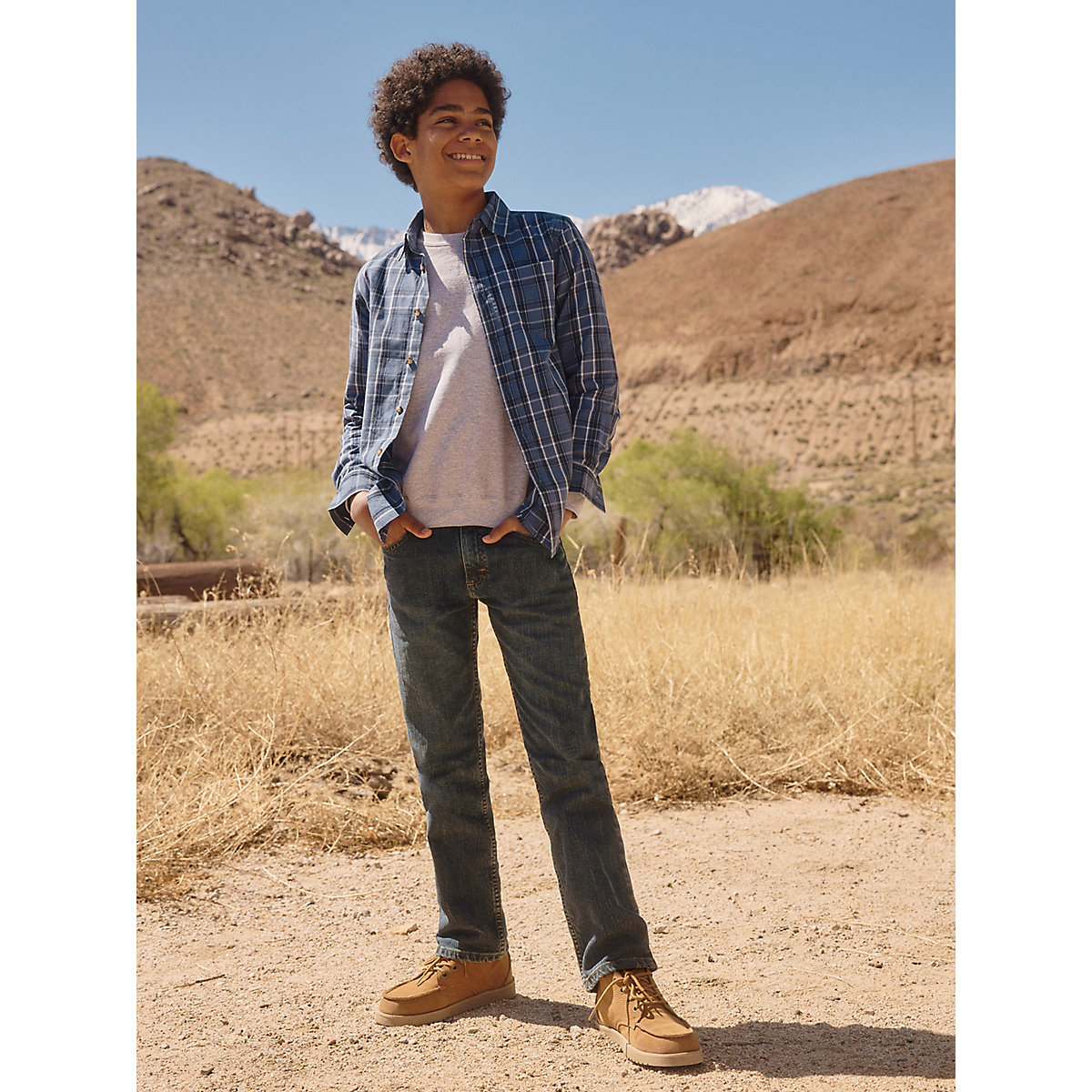 Boy's ® Five Star Classic Straight Fit Jean (8-16) in Sunkissed Denim