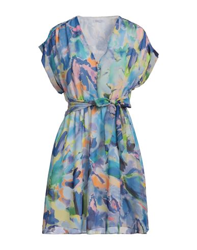 Patrizia Pepe Woman Mini dress Azure Size 6 Polyester