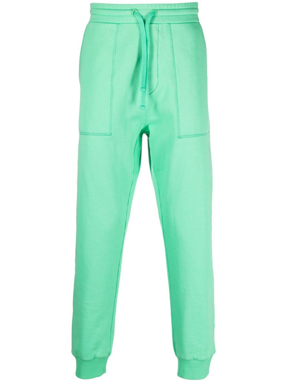 High-waisted tapered trousers - Green
