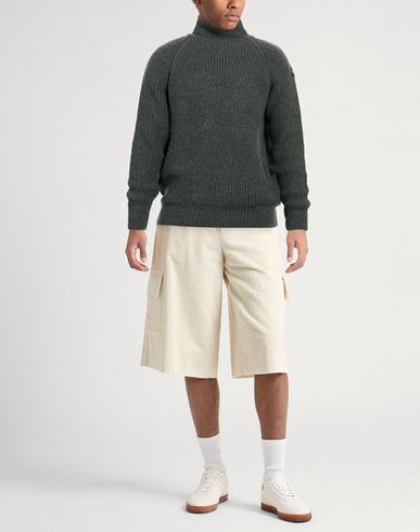 Man Turtleneck Green Size L Virgin Wool, Nylon