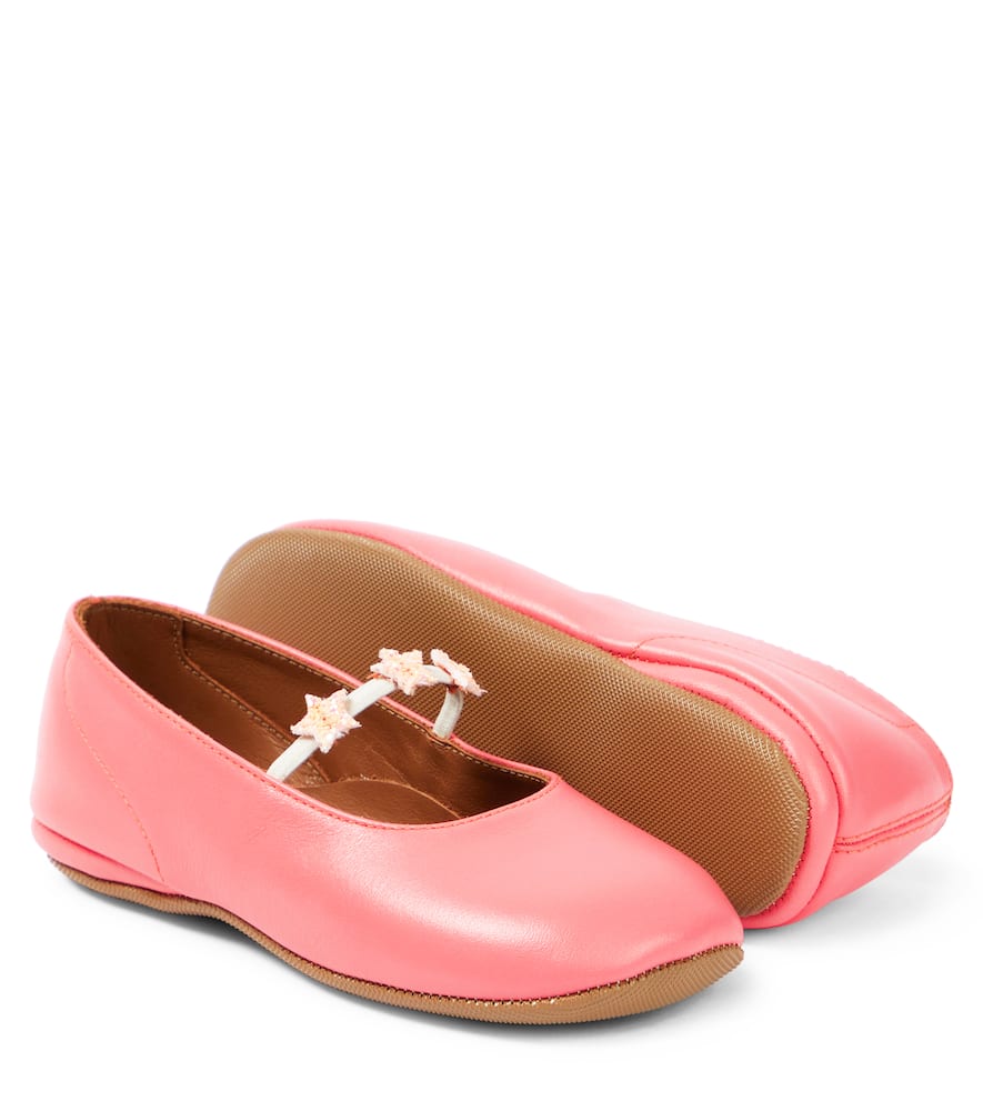 PèPè Goteborg appliqué leather ballet flats