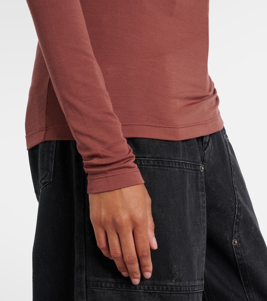 Dressi draped jersey top