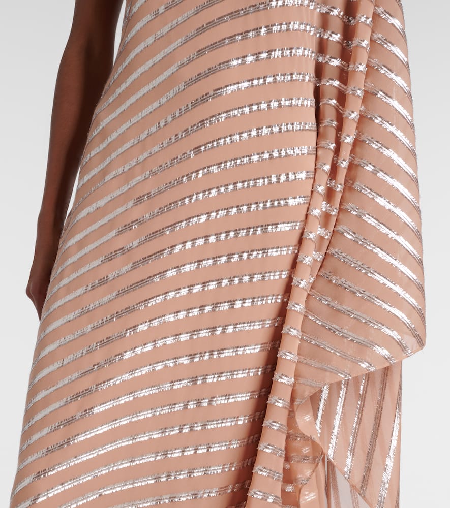 Petra one-shoulder fil coupé maxi dress