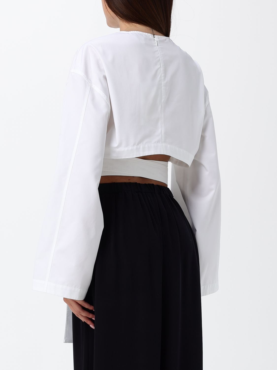 ALAÏA Top Woman color White
