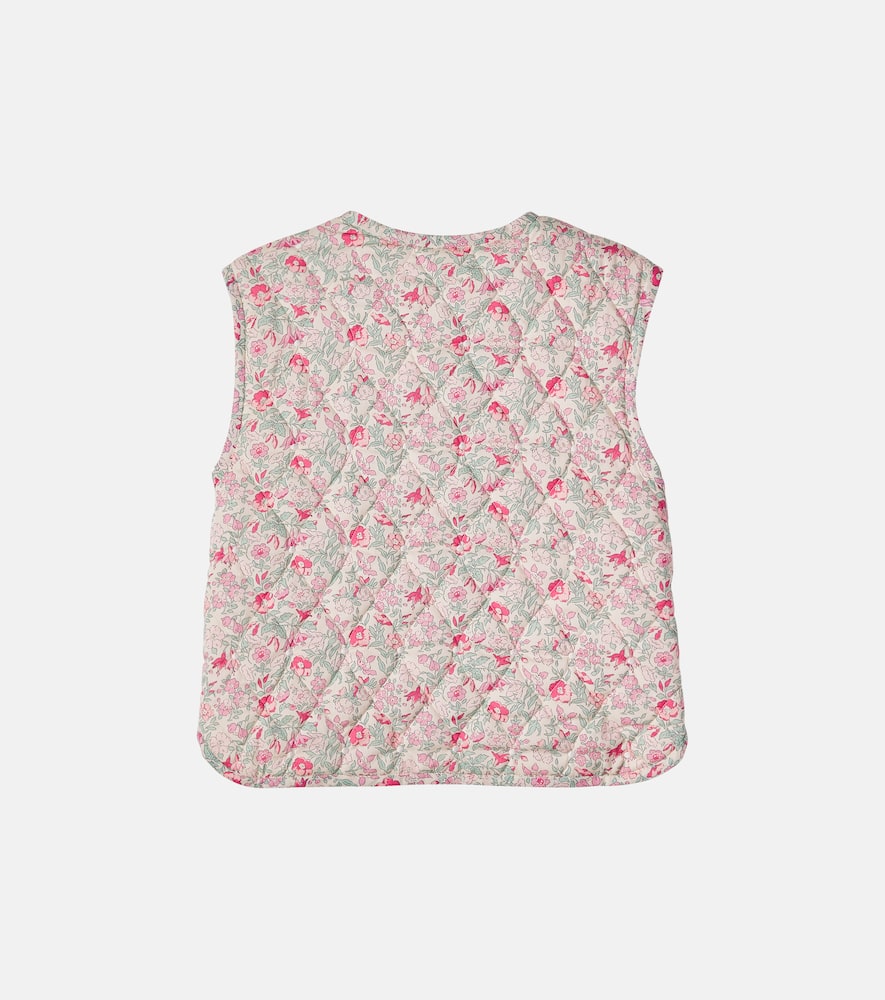 Elbie floral quilted cotton vest