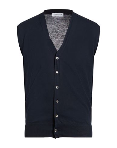 Man Cardigan Midnight blue Size 38 Cotton