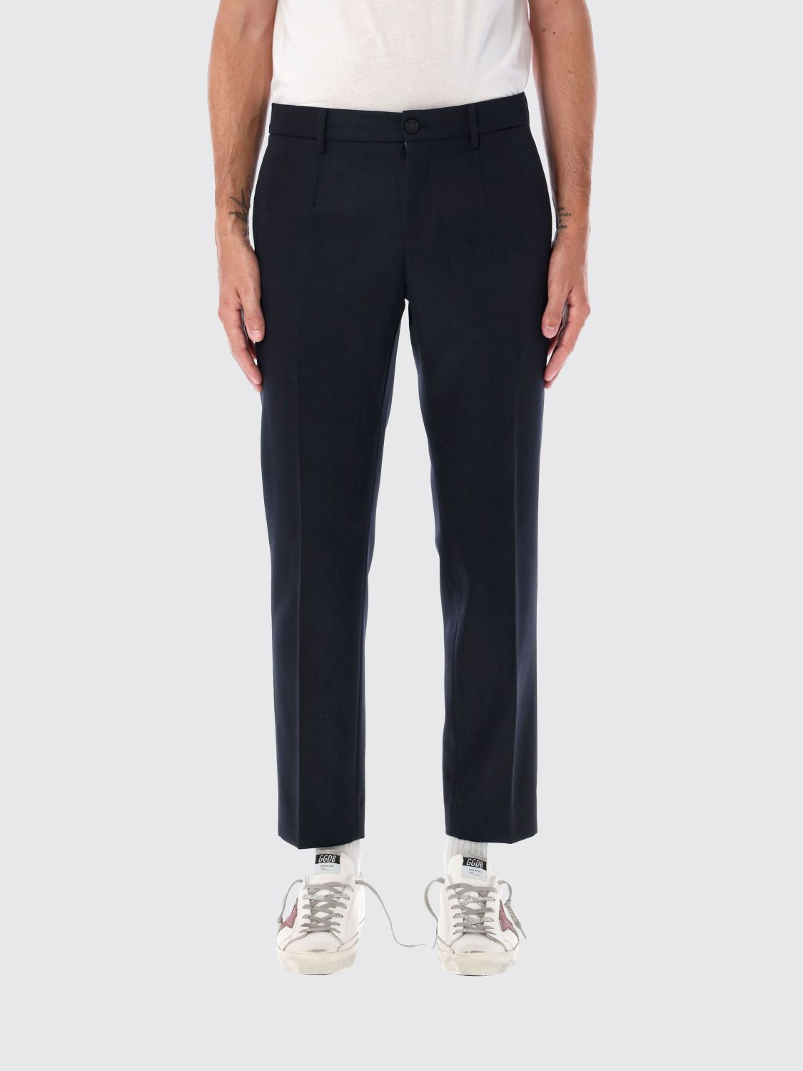 Pants Men color Blue