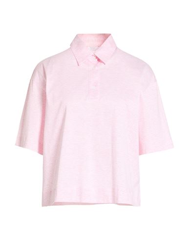 Woman Polo shirt Light pink Size 6 Cotton