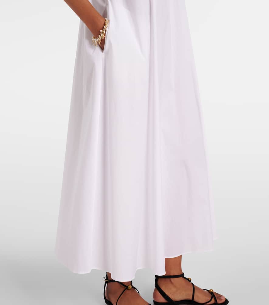 Romea cotton-blend poplin maxi dress