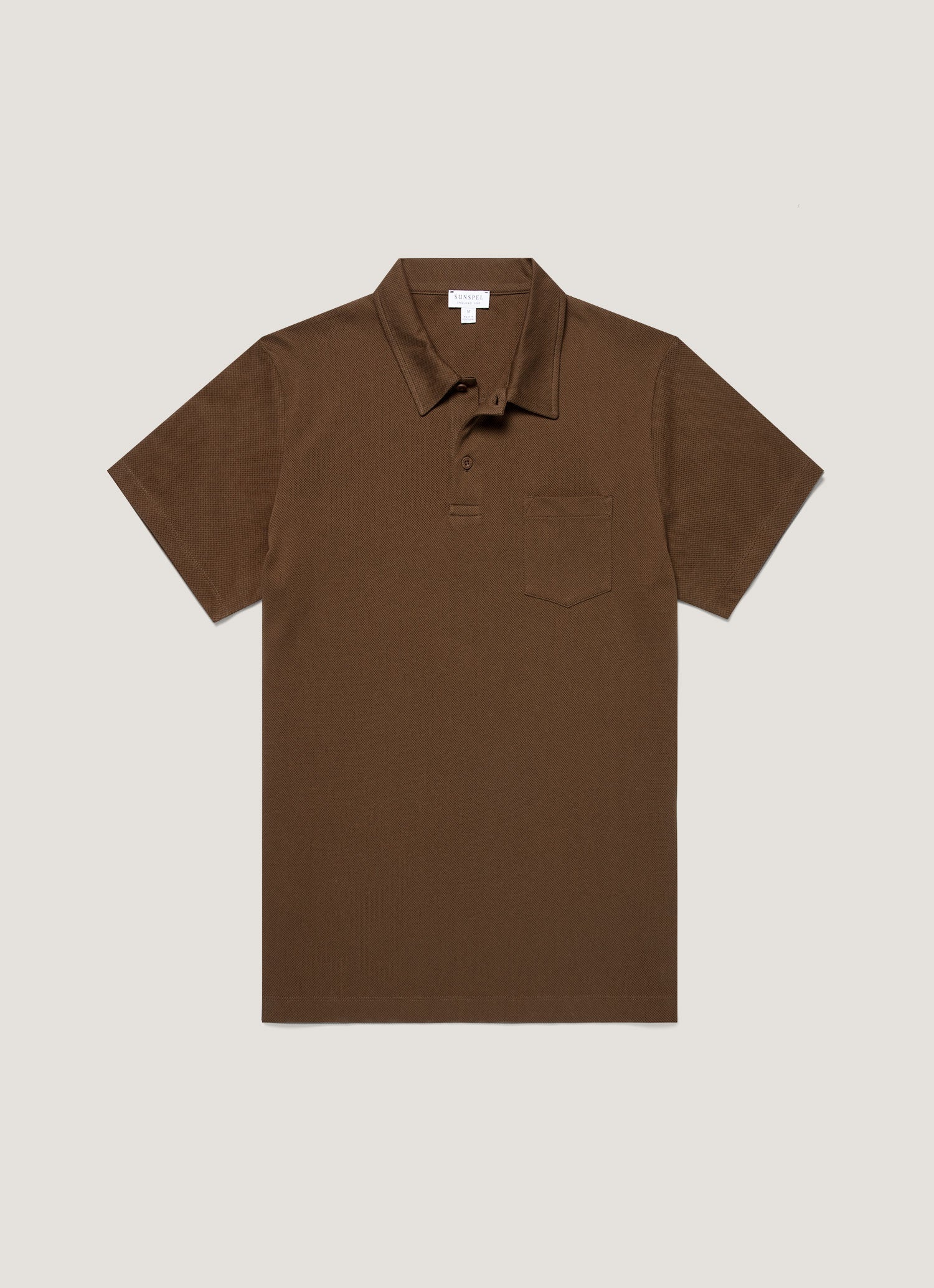 Men's Riviera Polo Shirt in Dark Walnut XXXL