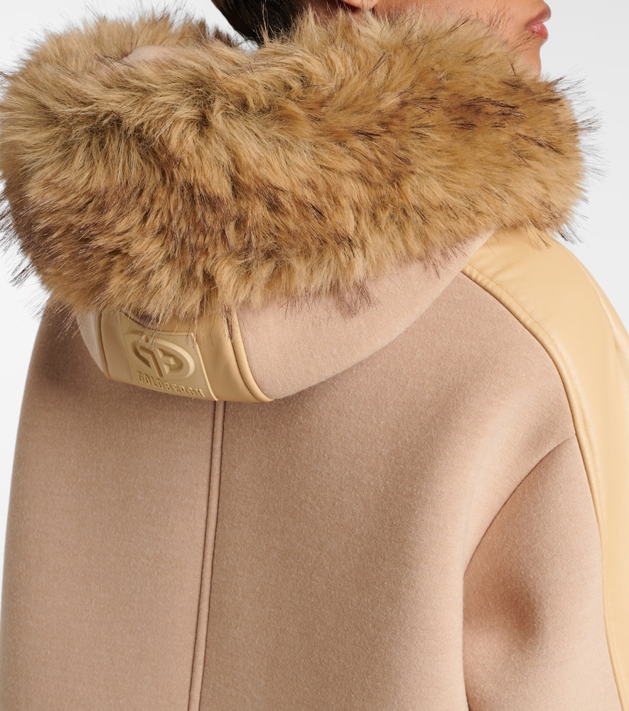 Ember faux fur-trimmed coat