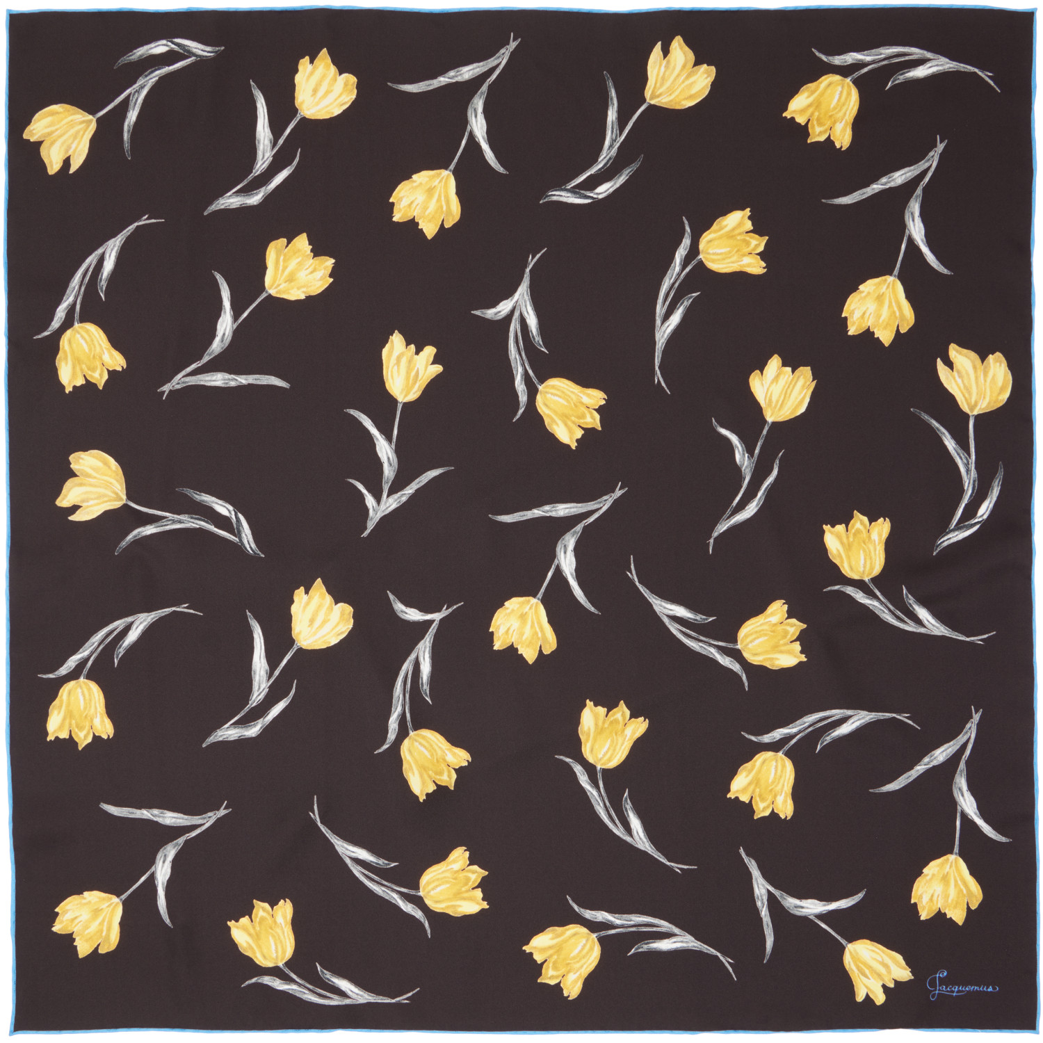Black 'Le foulard tulipe' Scarf