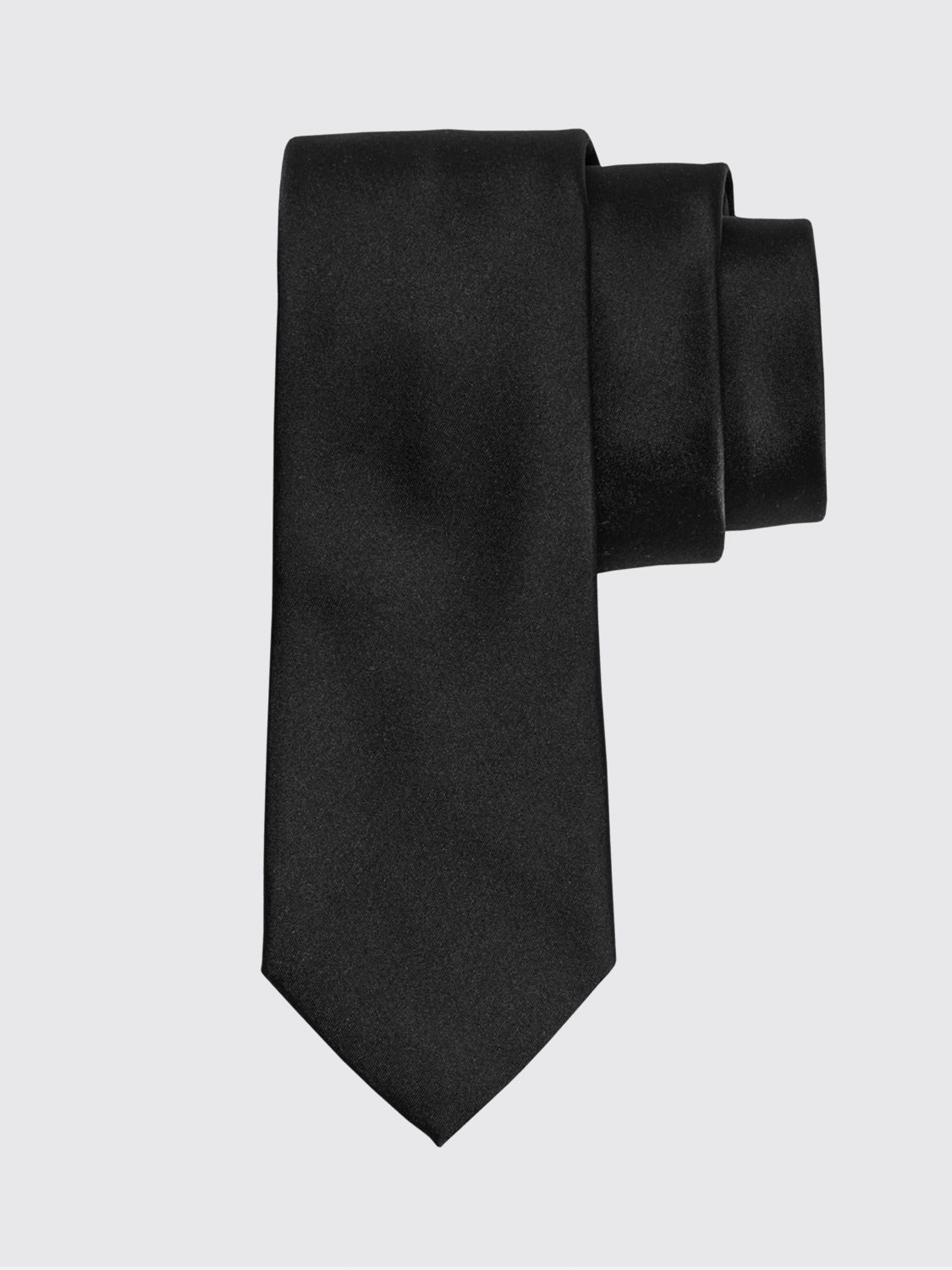 Patterned-jacquard silk tie - Black