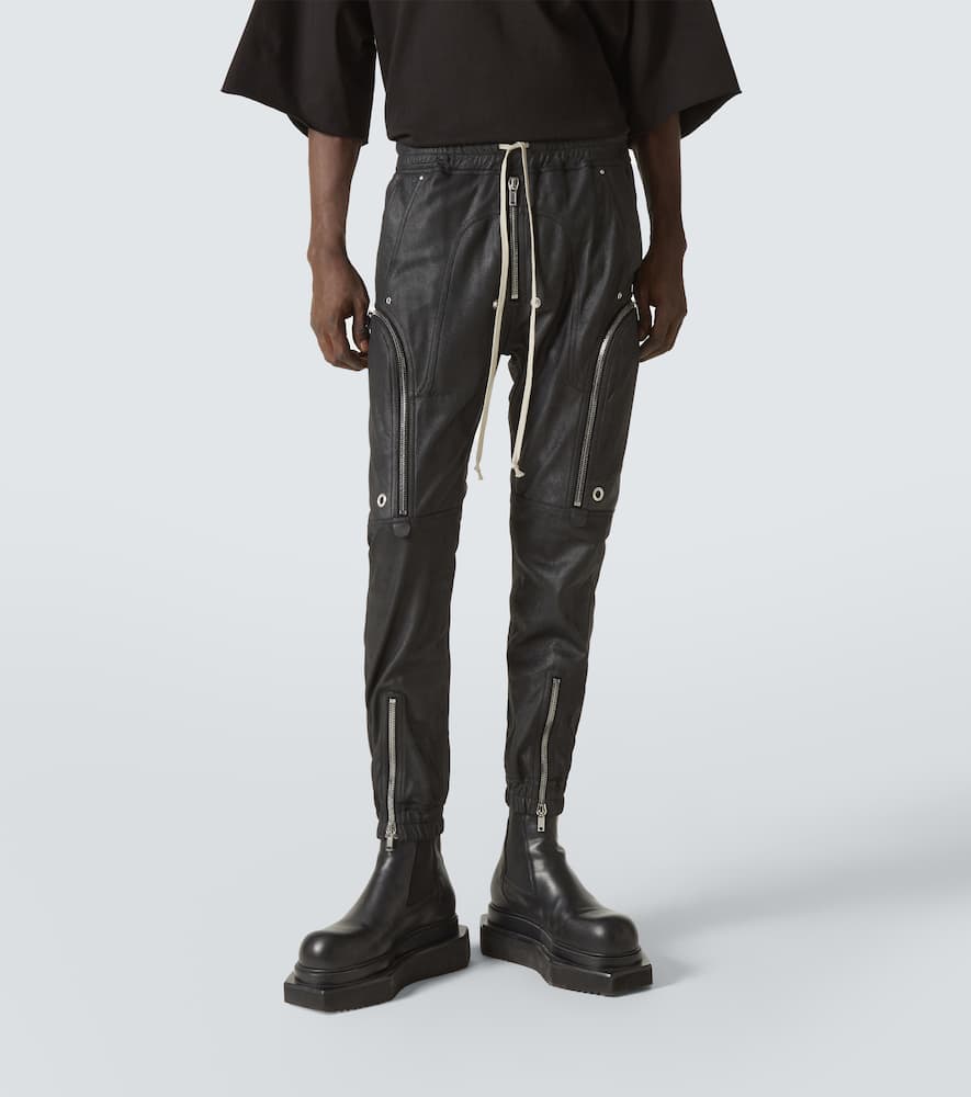 Bauhaus leather cargo pants