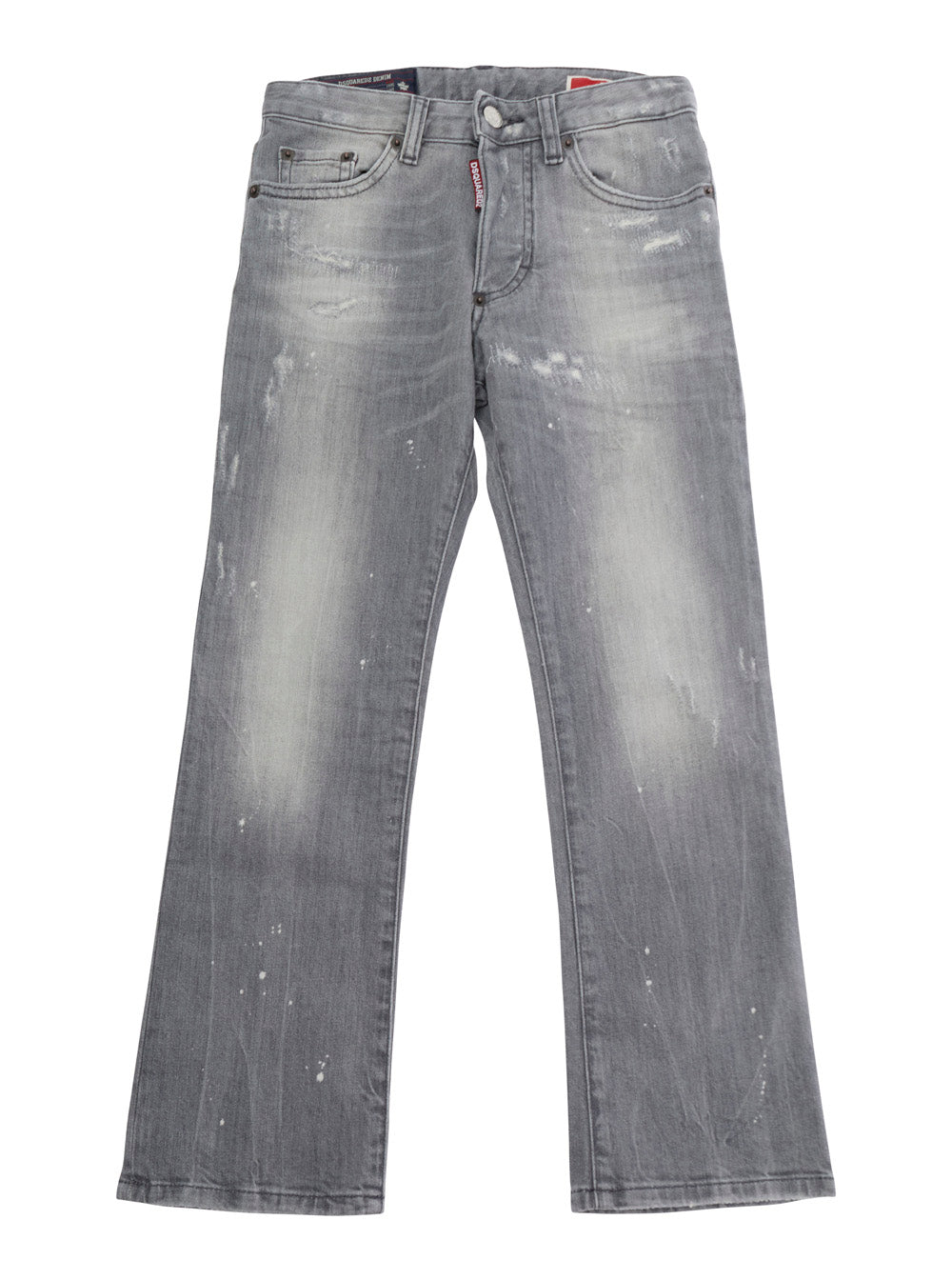 Faded Denim Jeans — Gray