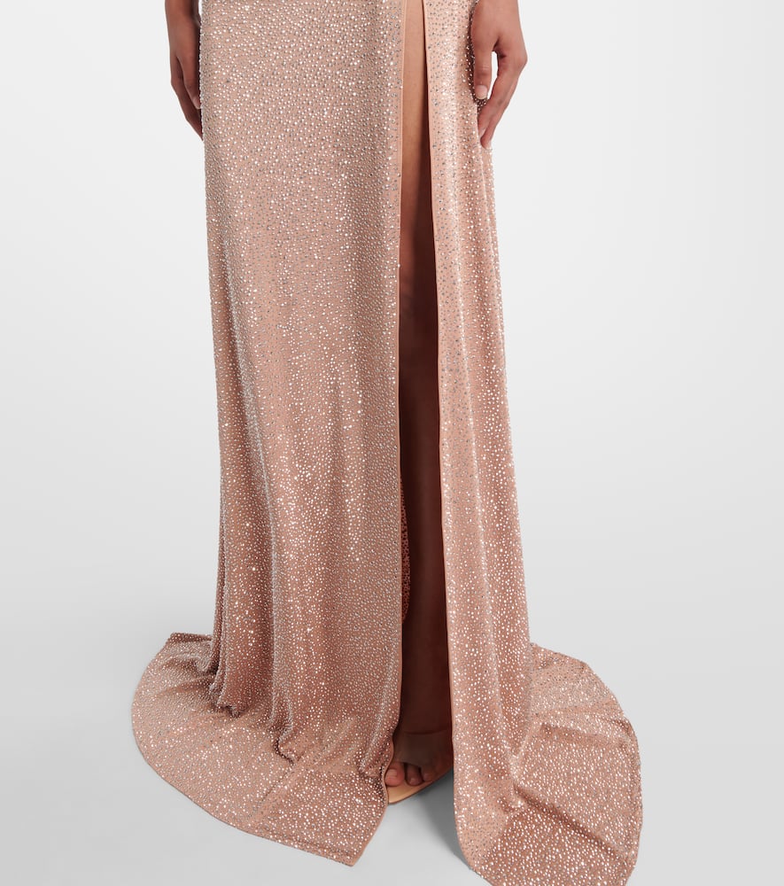 Tanit embellished open-back gown