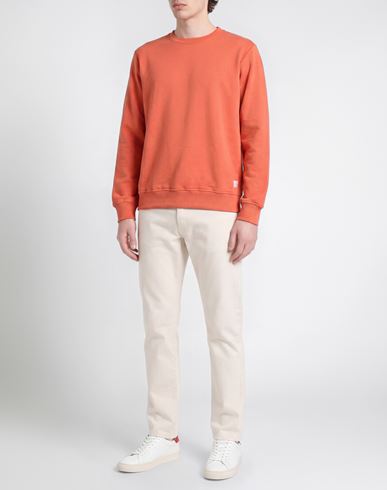 Man Sweatshirt Rust Size S Cotton