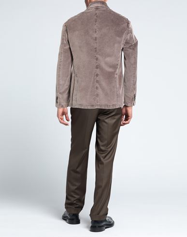 Man Blazer Brown Size 40 Cotton, Lyocell, Elastane