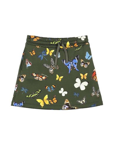 Kid Girl Kids' skirt Military green Size 9 Cotton, Wool, Acrylic, Polyester