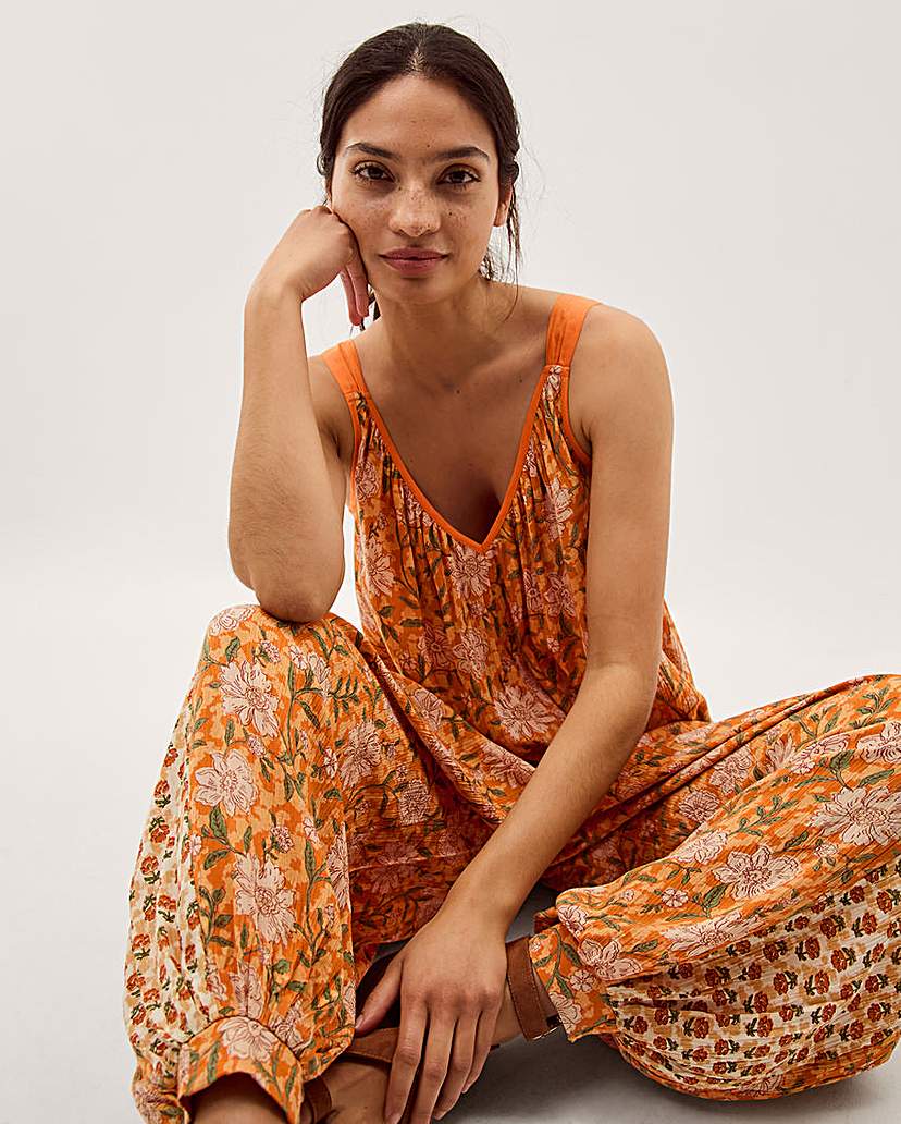 Monsoon Carris Floral Print Jumpsuit