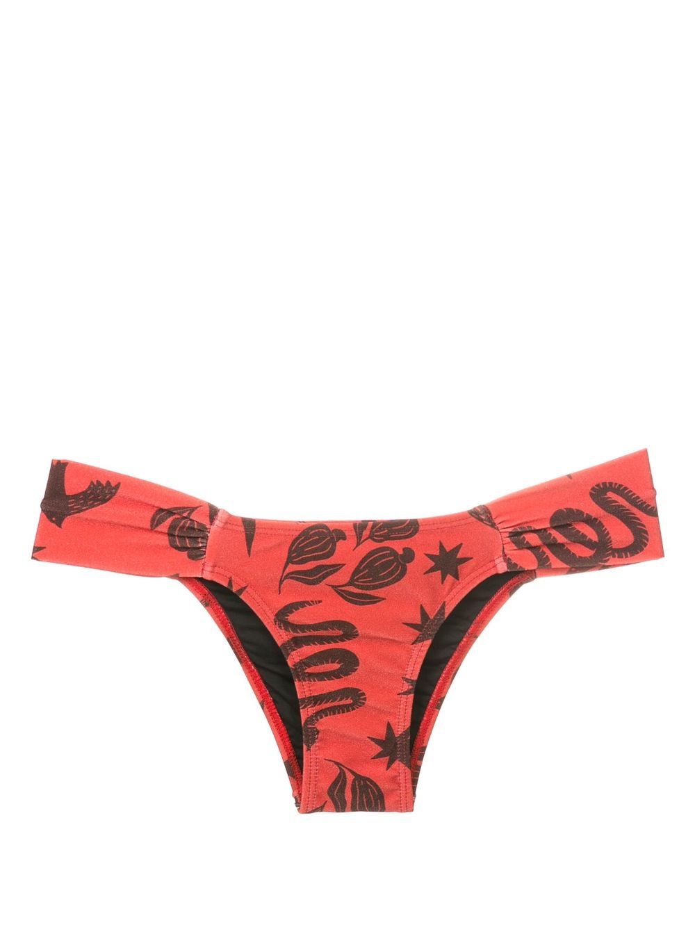 Ritz printed bikini bottoms - Brown