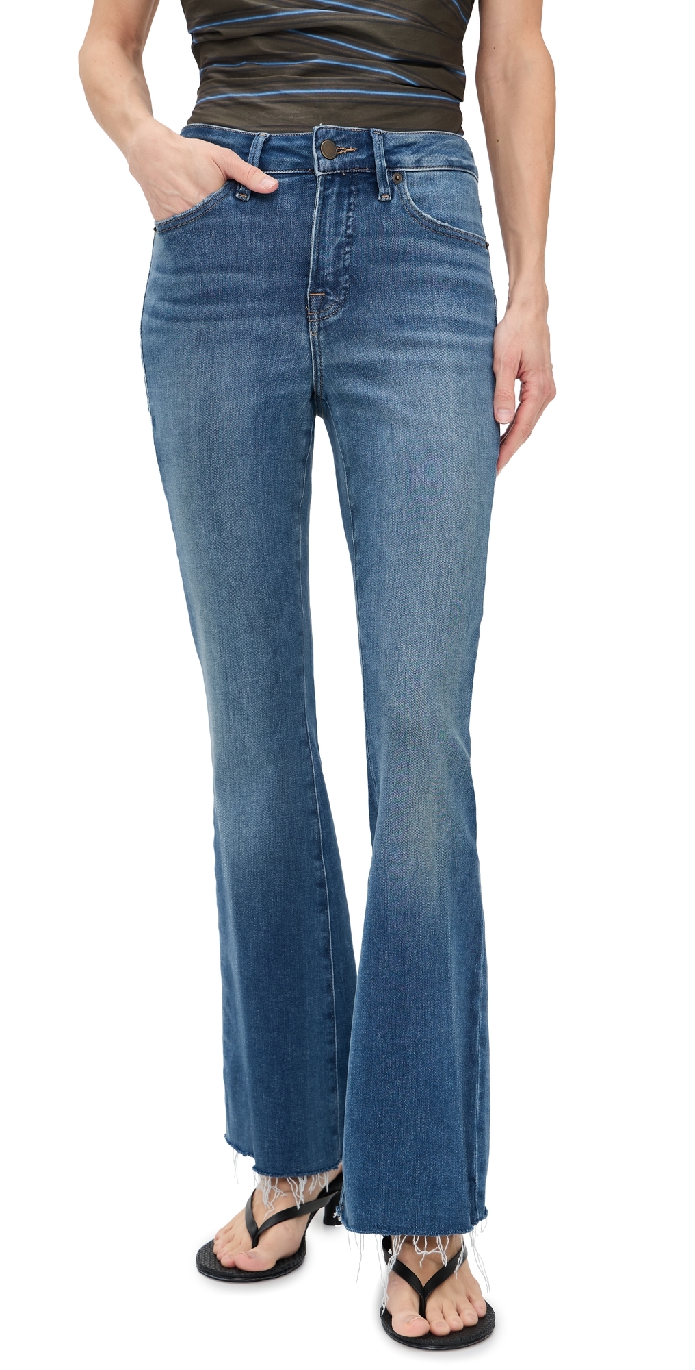 Good Petite Flare Jeans Indigo1211