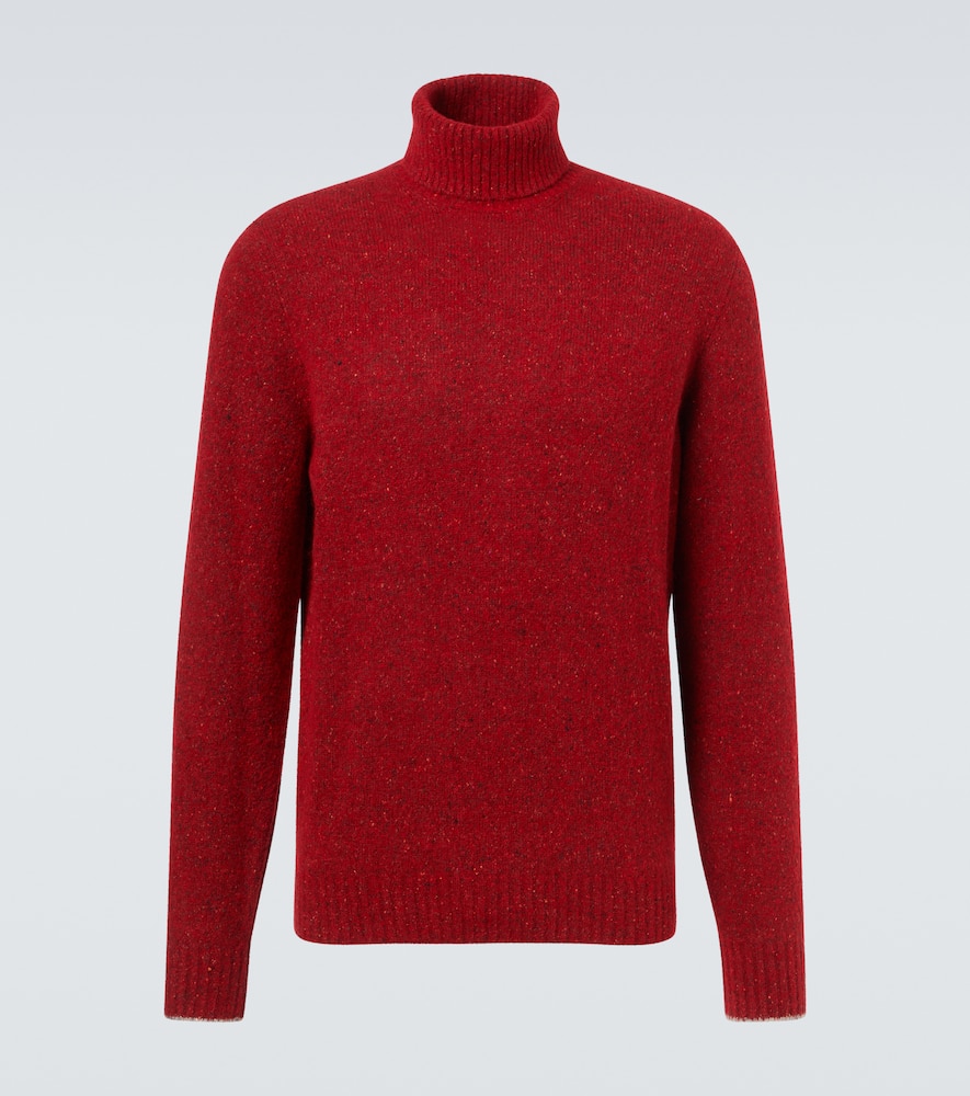Wool, silk and cotton-blend sweater
