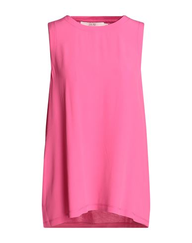 Woman Top Fuchsia Size M Lyocell, Cotton