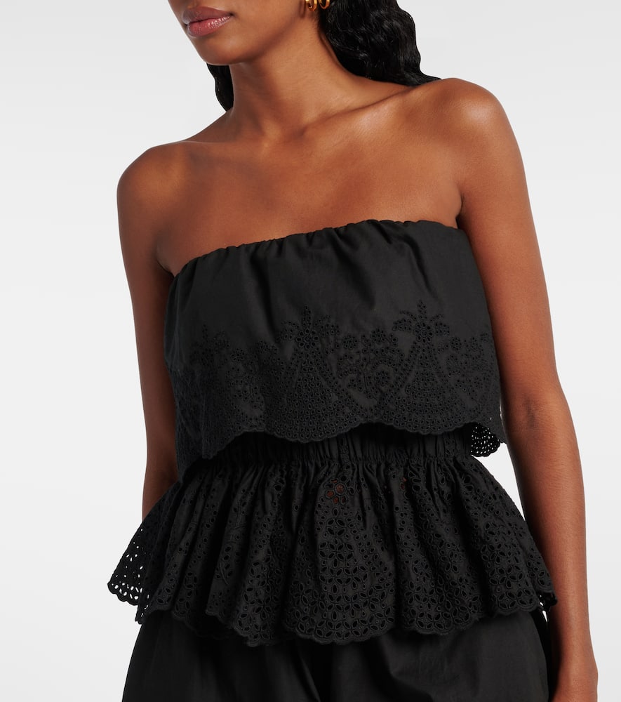 Beryl peplum cotton top