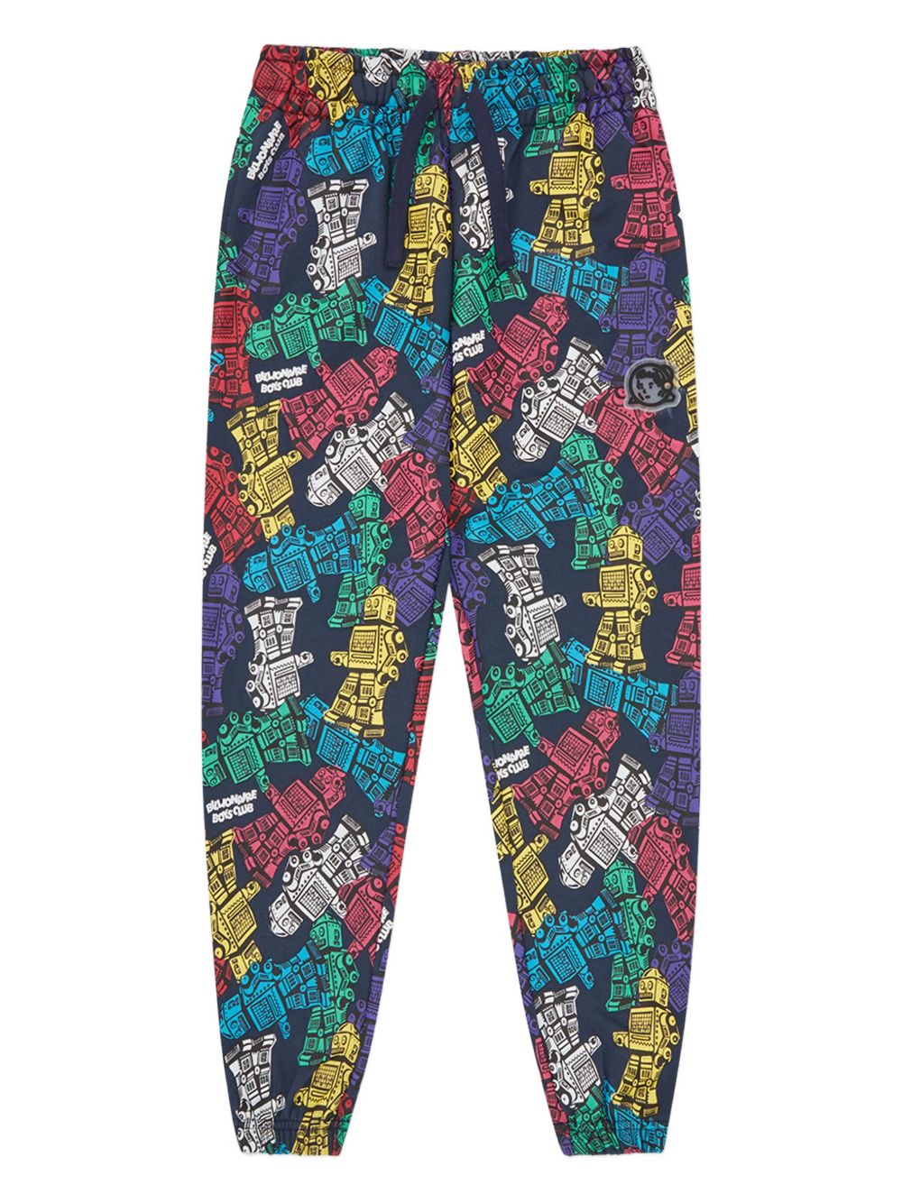 Robot-print track pants - Blue