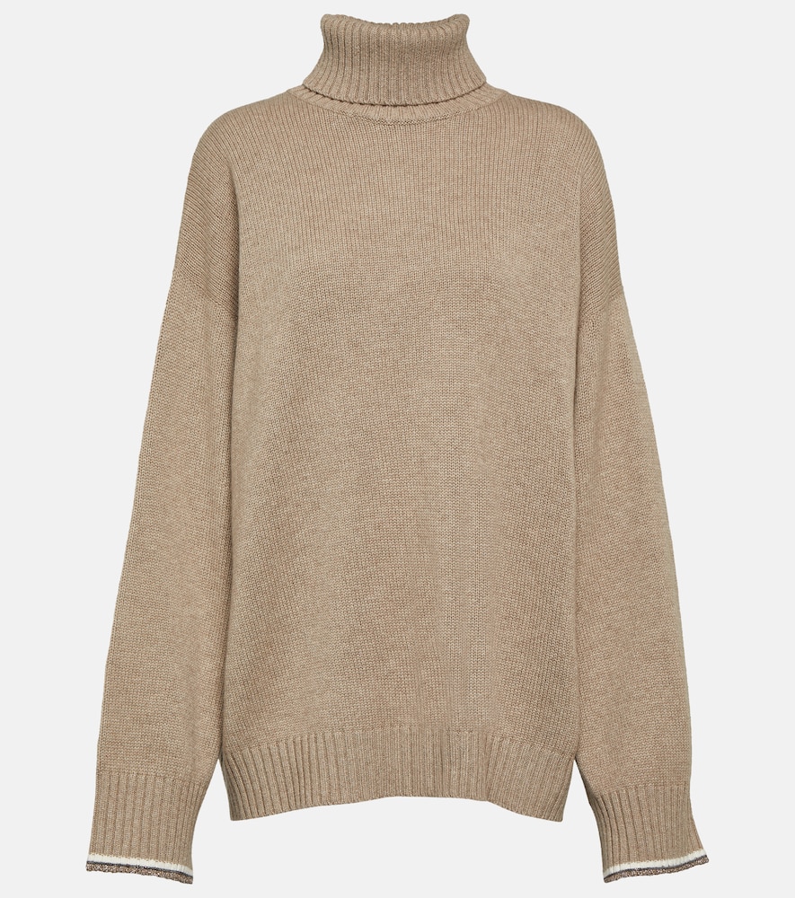 Wool, cashmere and silk sweater