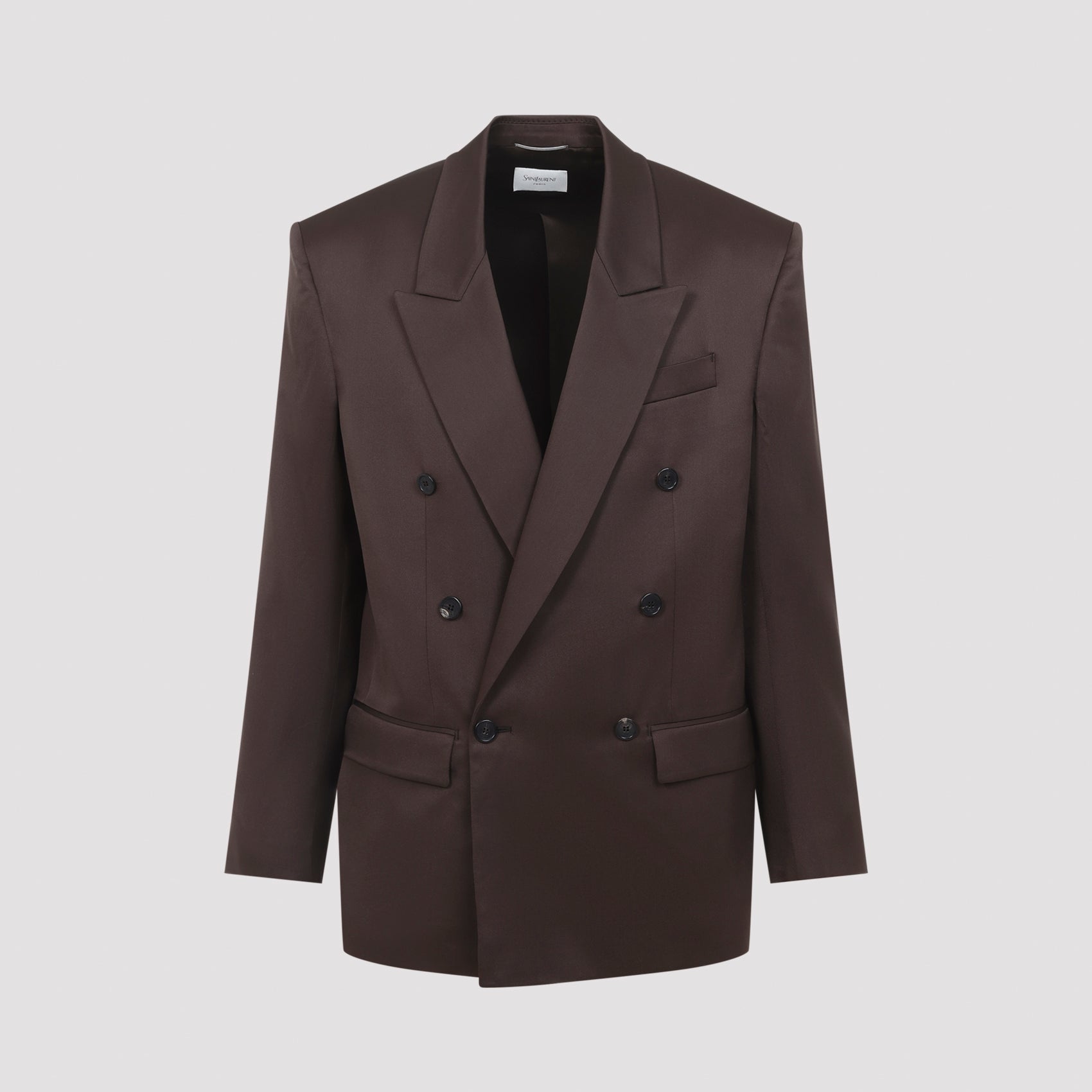 Double-Breasted Silk Jacket
