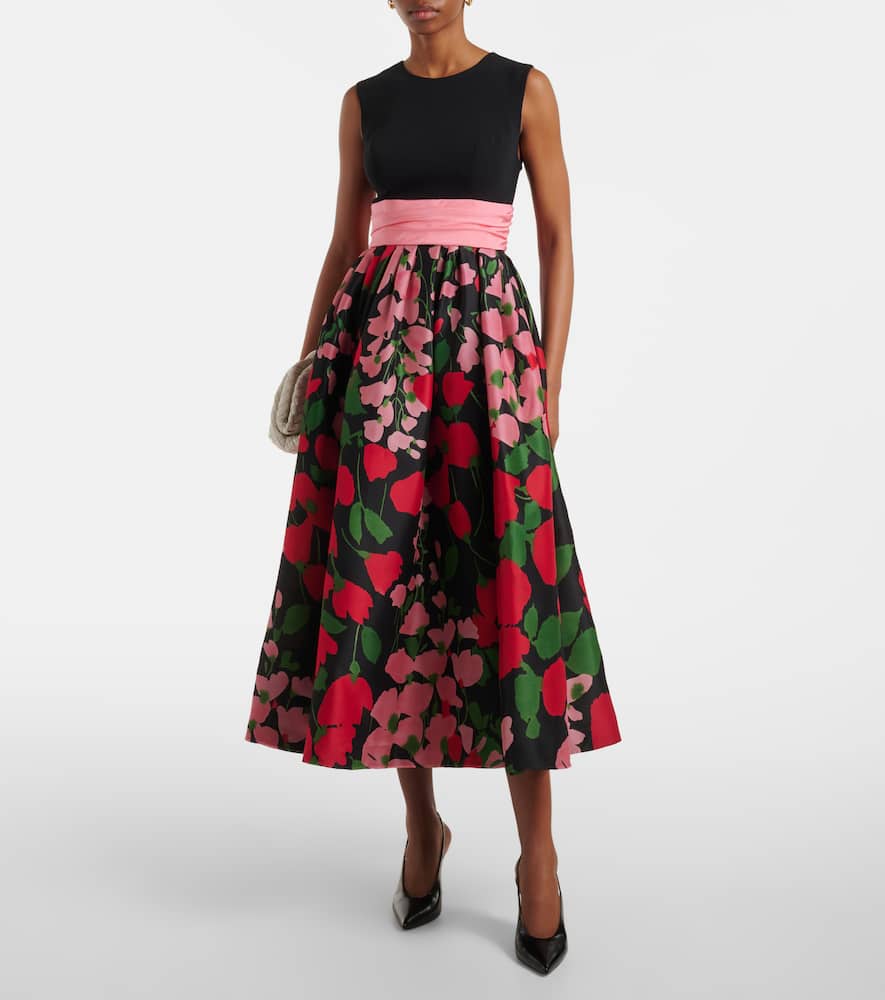 Silk midi dress