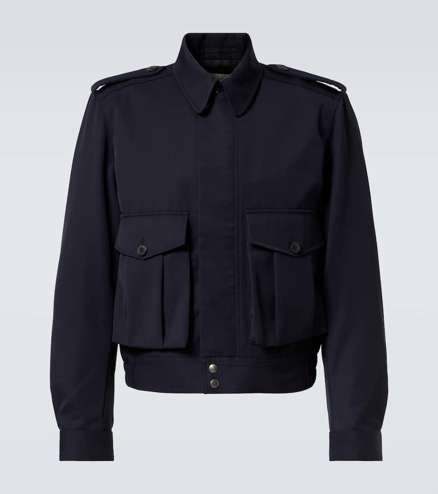 Wool gabardine jacket