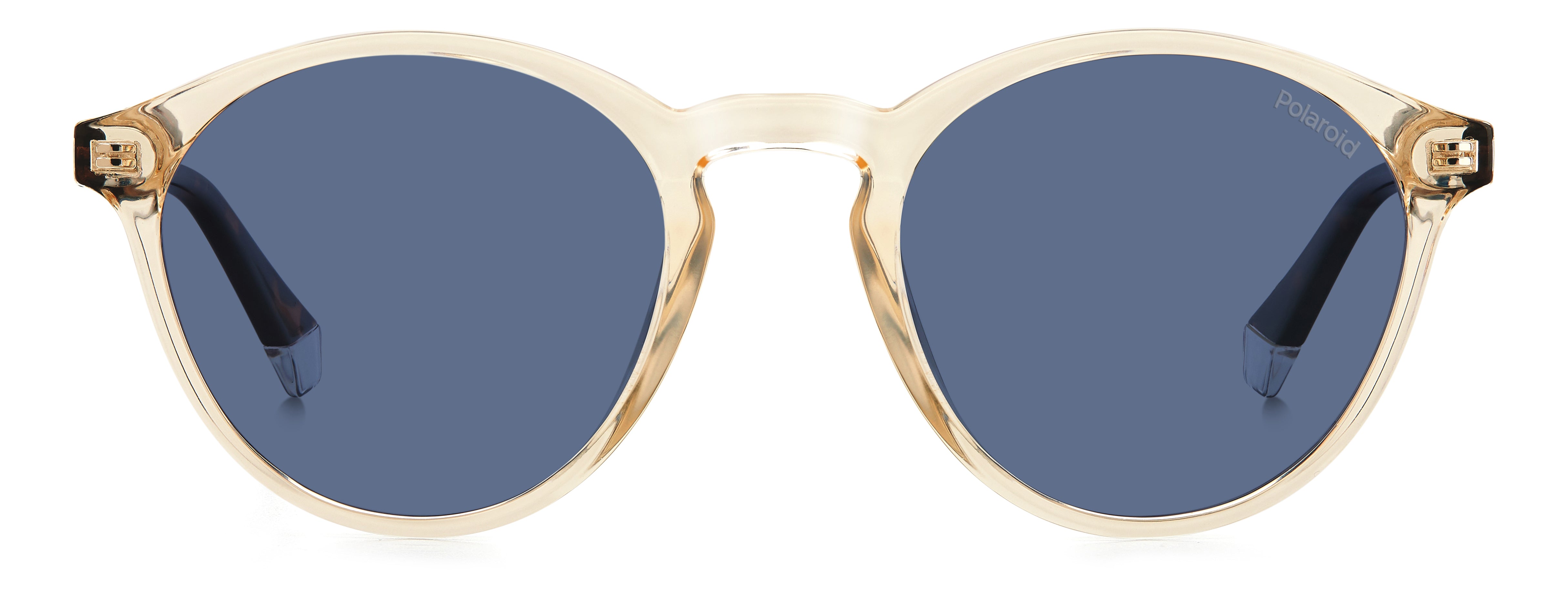Polaroid Man Polaroid PLD 4153/S 40G/C3 Sunglasses Polycarbonate Yellow Blue Round Polarized