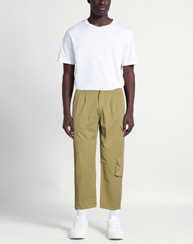 Bl.11 Block Eleven Man Pants Military green Size 28 Cotton, Elastane