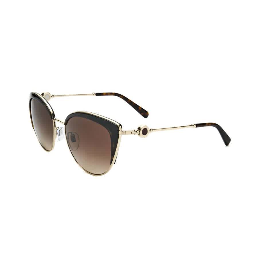 Ladies Rose Gold Tone Cat Eye Sunglasses 0BV6133-278/13