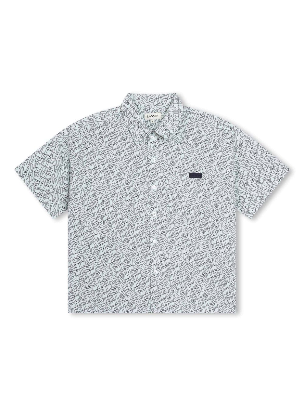 All-over logo-print shirt - Green