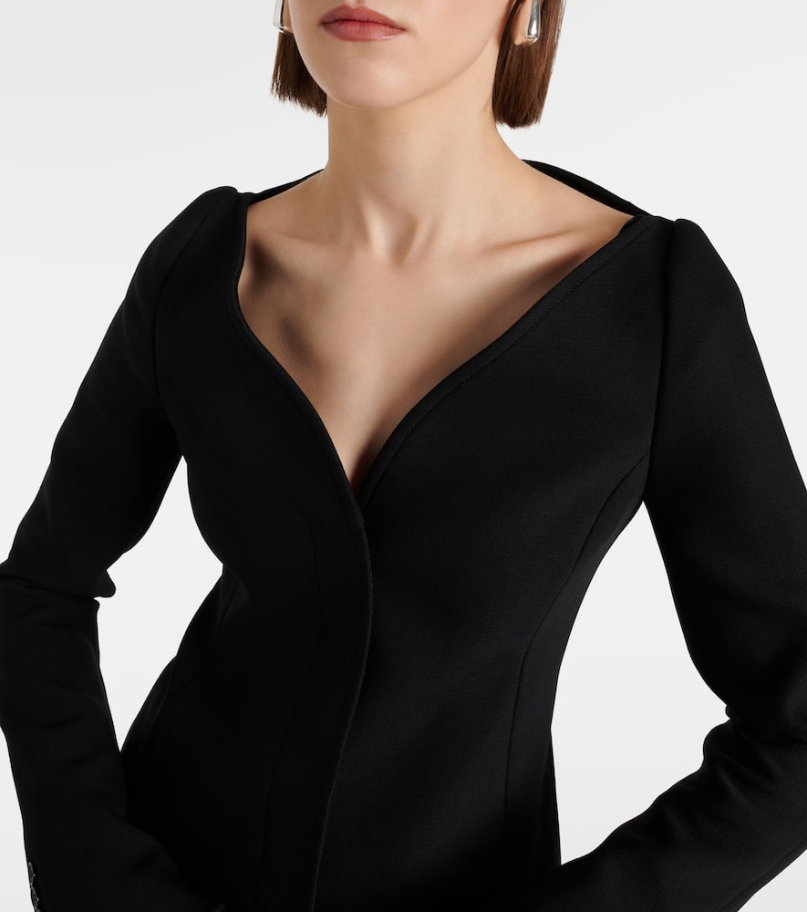 Courrèges Ellipse crêpe coat