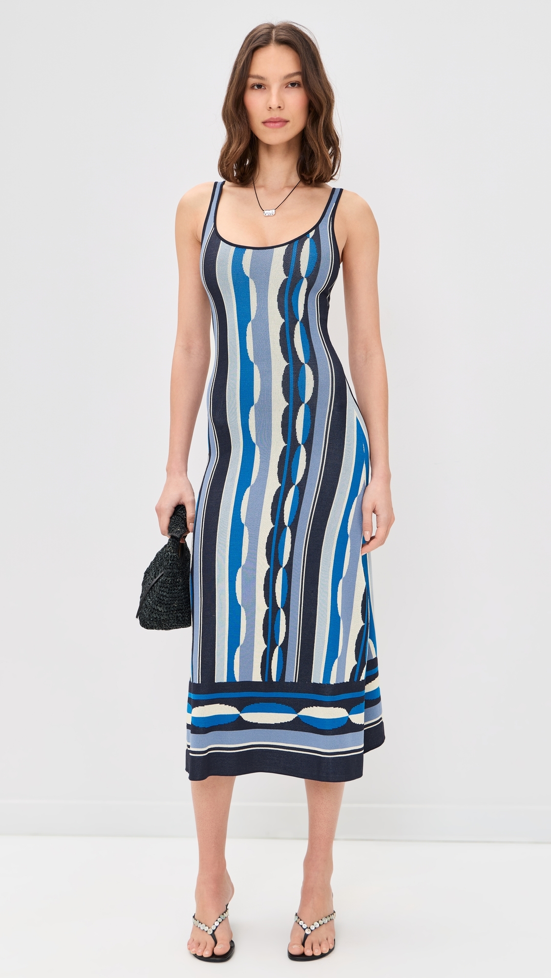Tali Dress Geo Stripe Knit