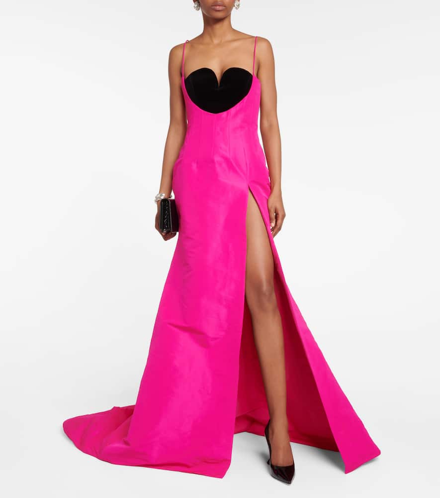 Scoop-front gown
