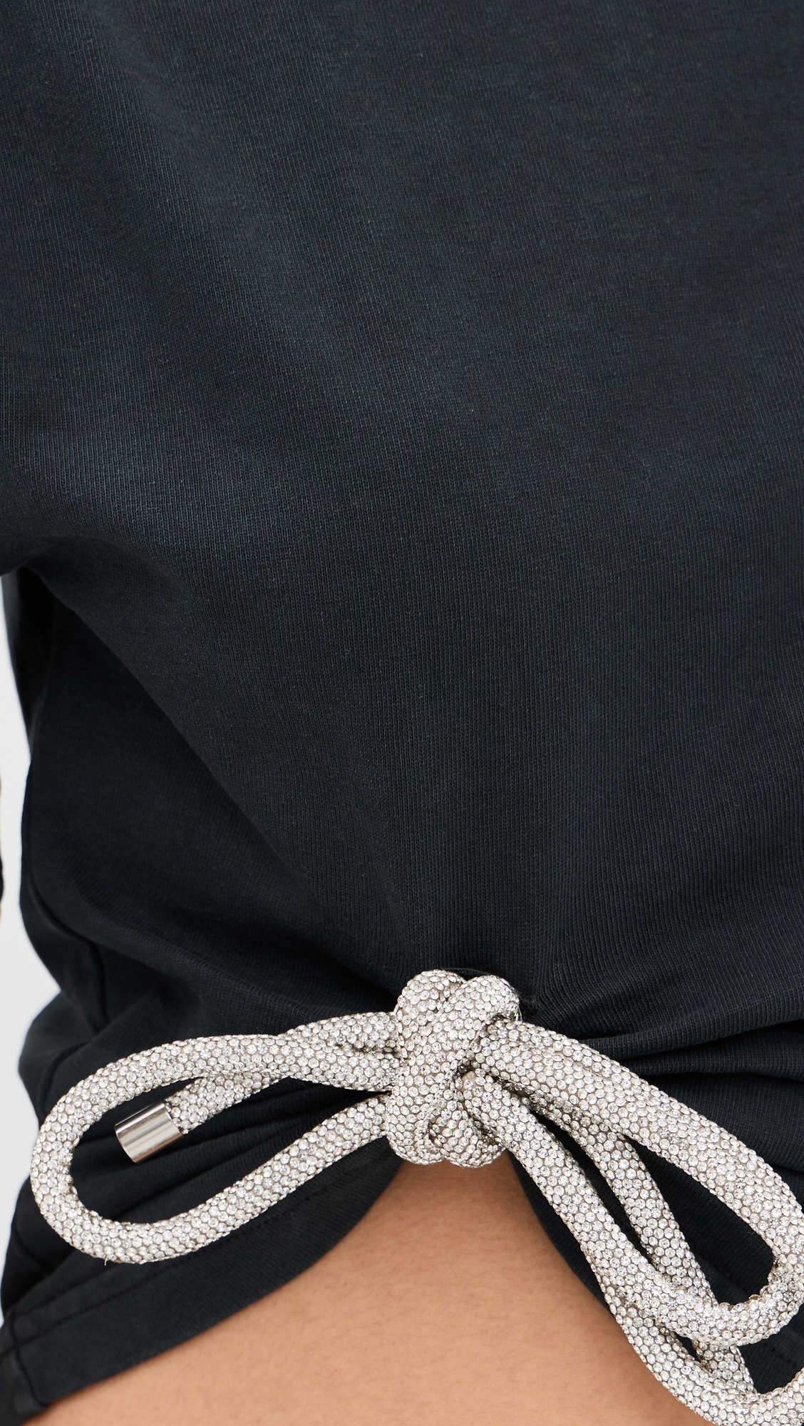 Crystal Knot T-Shirt Washed Black