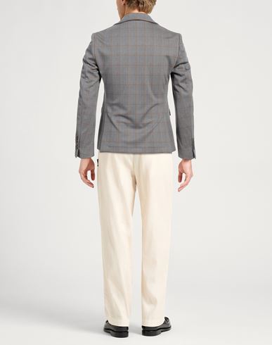 Daniele Alessandrini Man Blazer Grey Size 38 Polyester, Viscose, Elastane