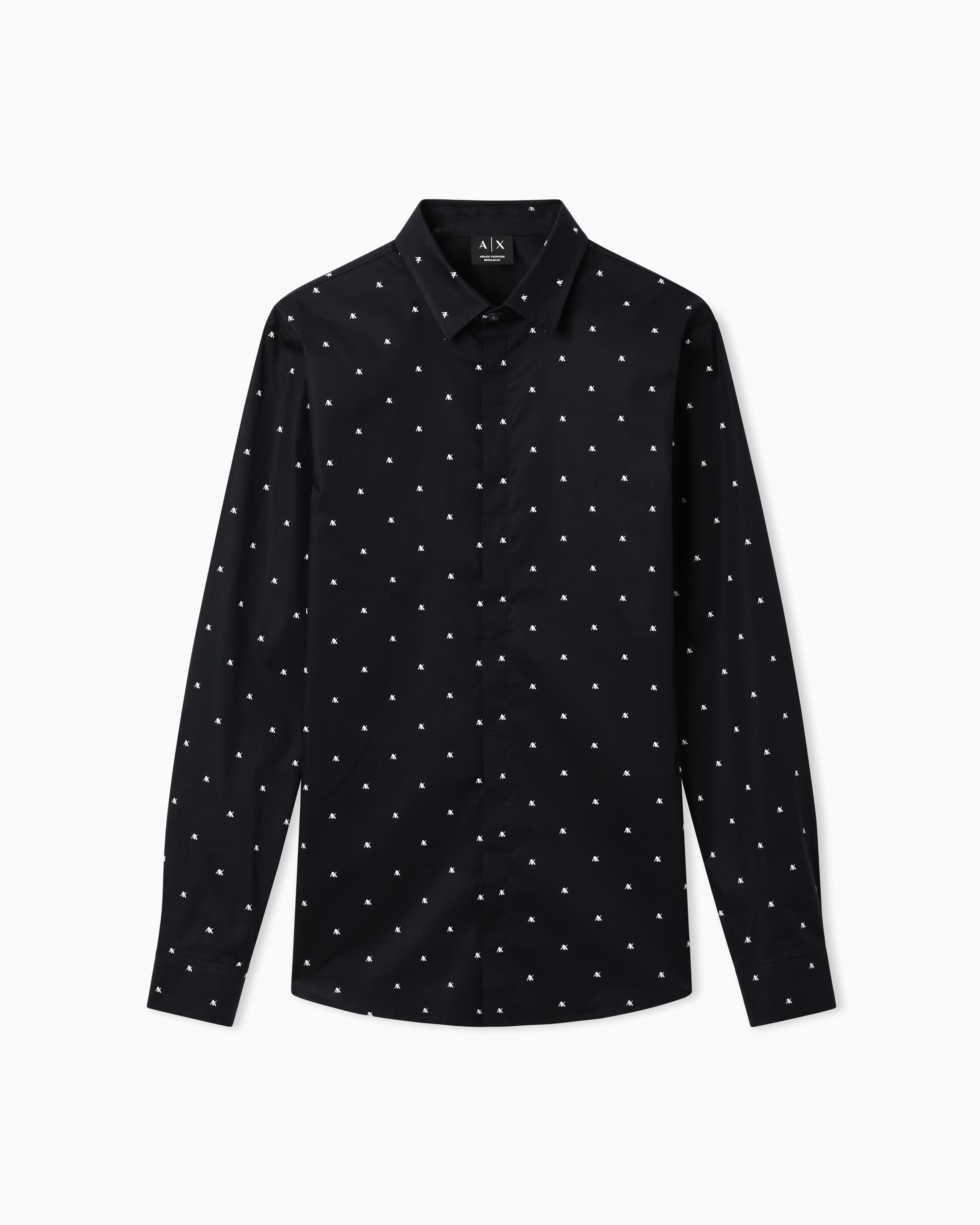 Slim fit shirt in stretch cotton poplin