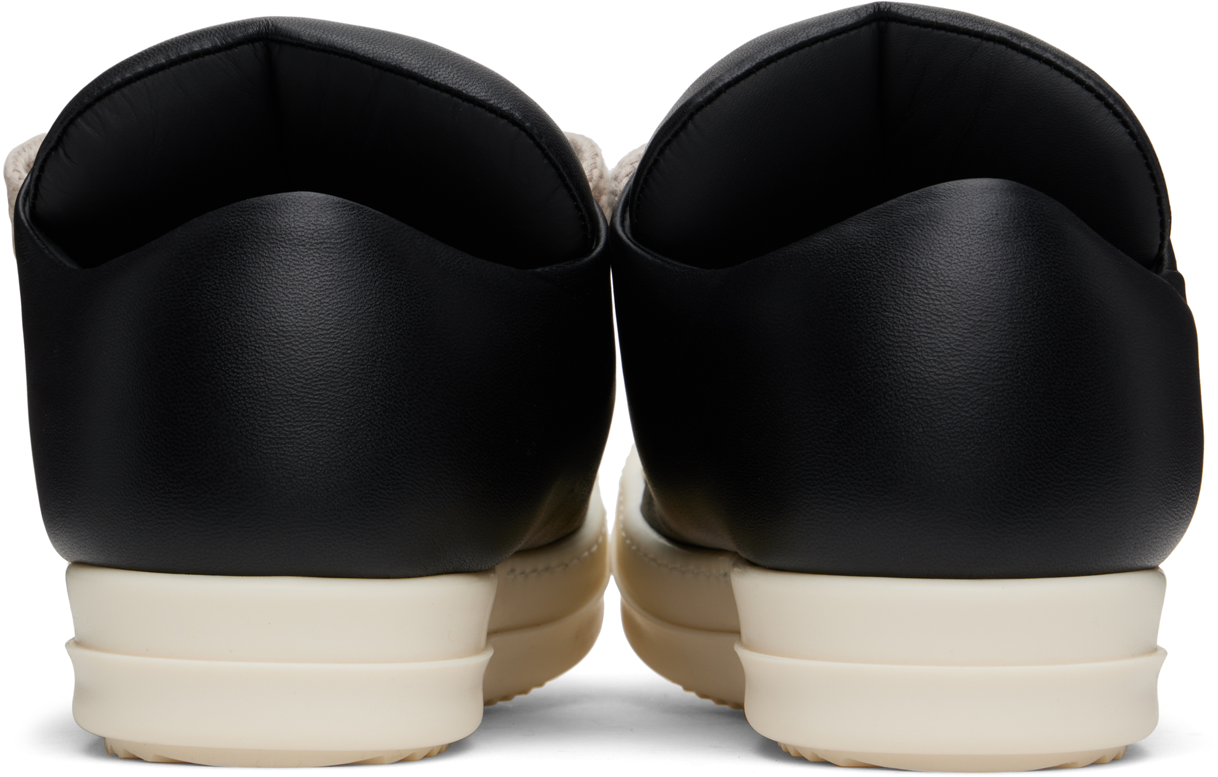 Rick Owens Black Hollywood Jumbolaced Low Sneakers