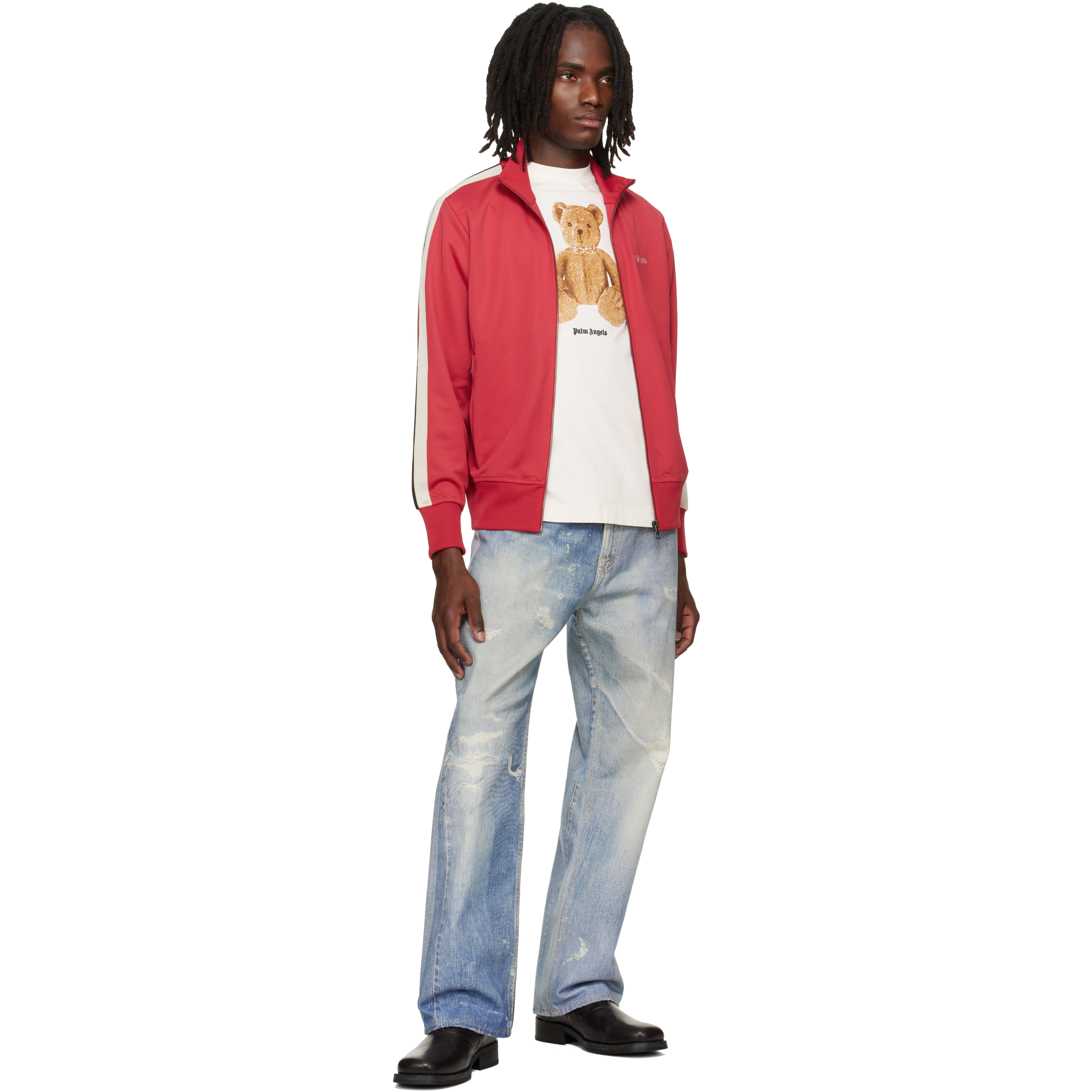 Red Classic Logo Track Jacket