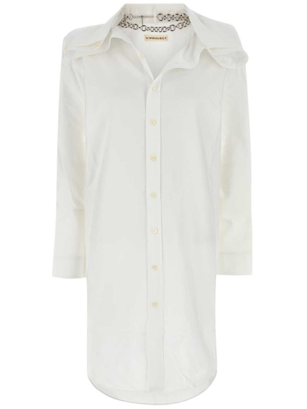 Oxford shirt dress - White