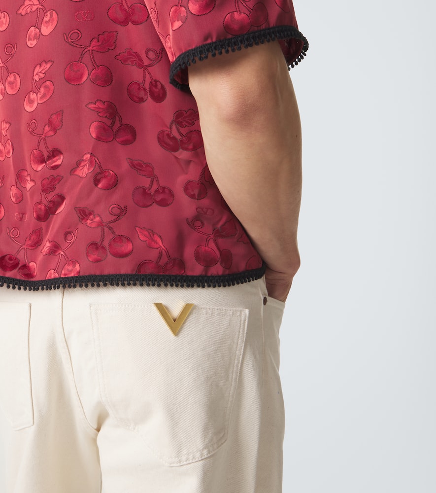 VGold wide-leg jeans